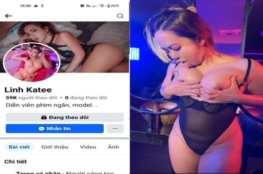 Linh Katee ngực to bị dập đến kiệt sức