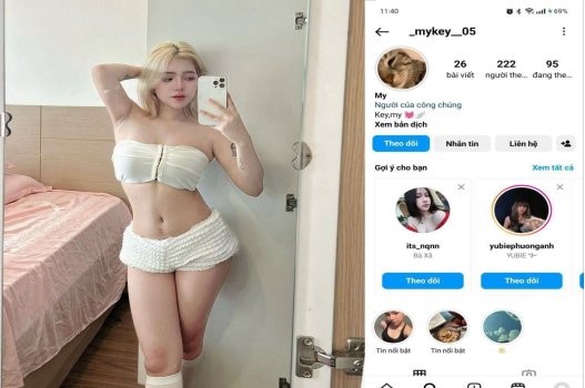 Mykey xinh đẹp ngoan hiền háng rộng sexy